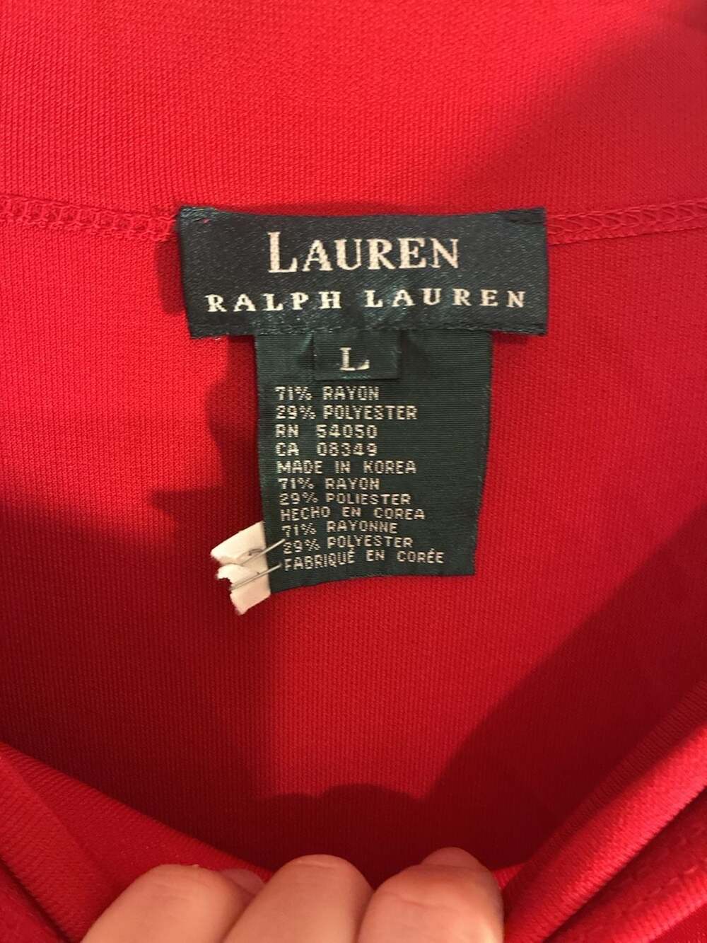 Lauren Ralph Lauren Women's Red Sleeveless Boatneck Midi Dress Size L